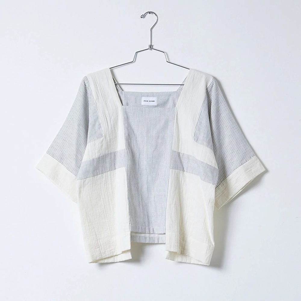 Atelier Delphine Block Top Kinari Stripe Size M